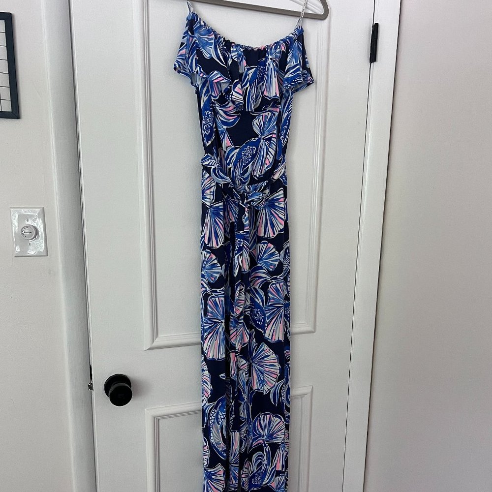 Lilly Pulitzer Strapless Farrah Ruffled Jumpsuit
